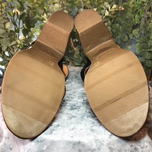 Mossimo Women’s 8.5 Black Banded Opened Up 3.25” Block Heel Zip-Up Sandals ☀️ - Picture 10 of 14